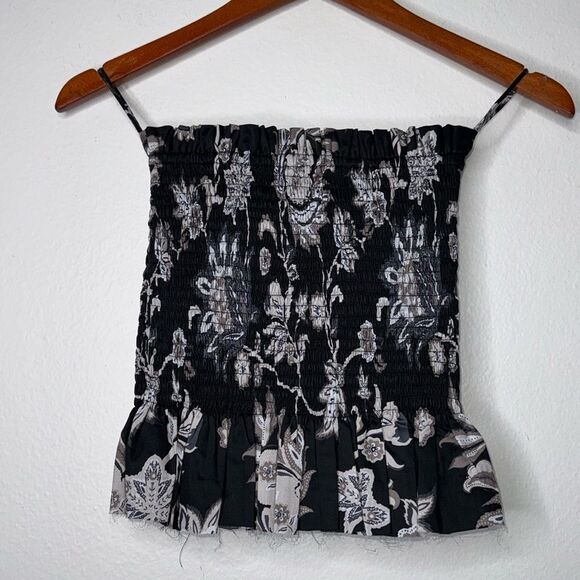 Mikoh Mariana Crop Smocked Tube Top Size 2 US Medium - Picture 5 of 8